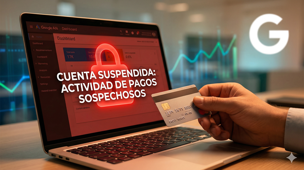Suspensión de Cuentas de Google Ads por Pagos Sospechosos